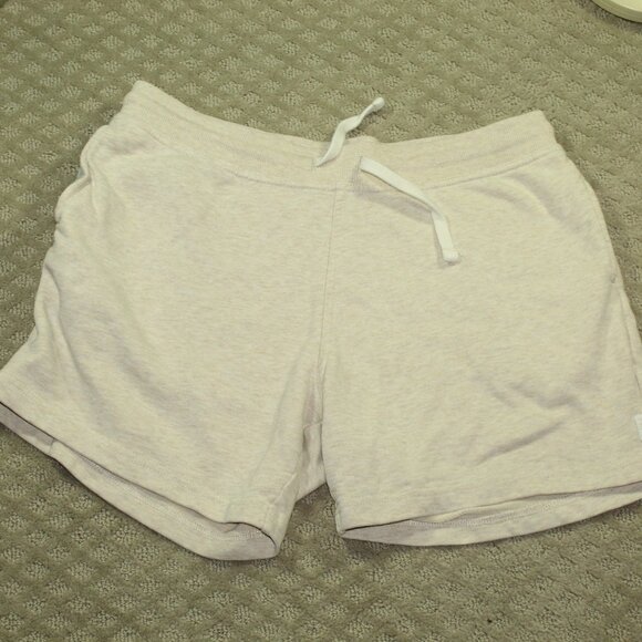 Chubbies Size L Cream French Terry Drawstring Loungewear 5" Shorts - Picture 1 of 6